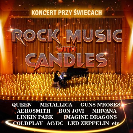 Piano Best Covers: Rock Music with candles